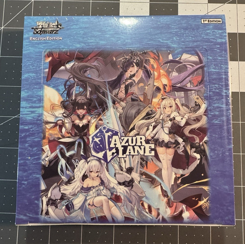 Weiss schwarz azur - weiss,